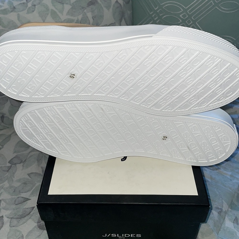 NWT J/SLIDES GIA Light Sand Leather - Picture 13 of 13